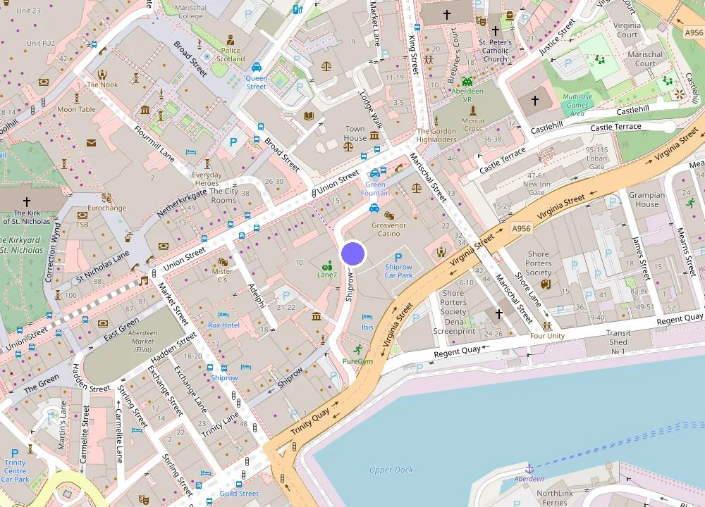 Map: ibis Aberdeen Centre – Quayside
